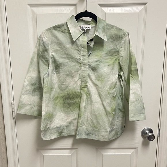 Ganni Tops - GANNI Boxy Popover Top